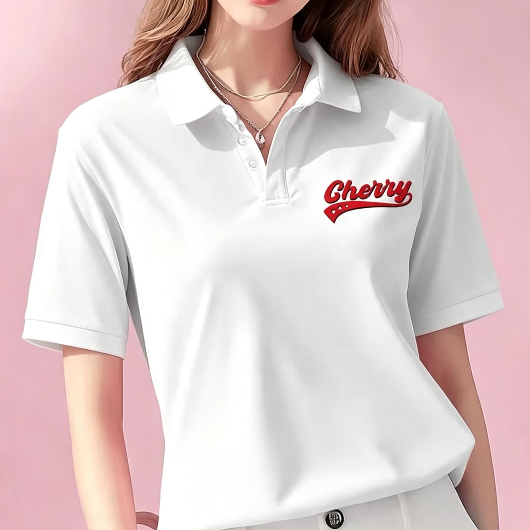 Men'S Polo Formal Wear - Camicia Polo Unisex Bianca Casual con