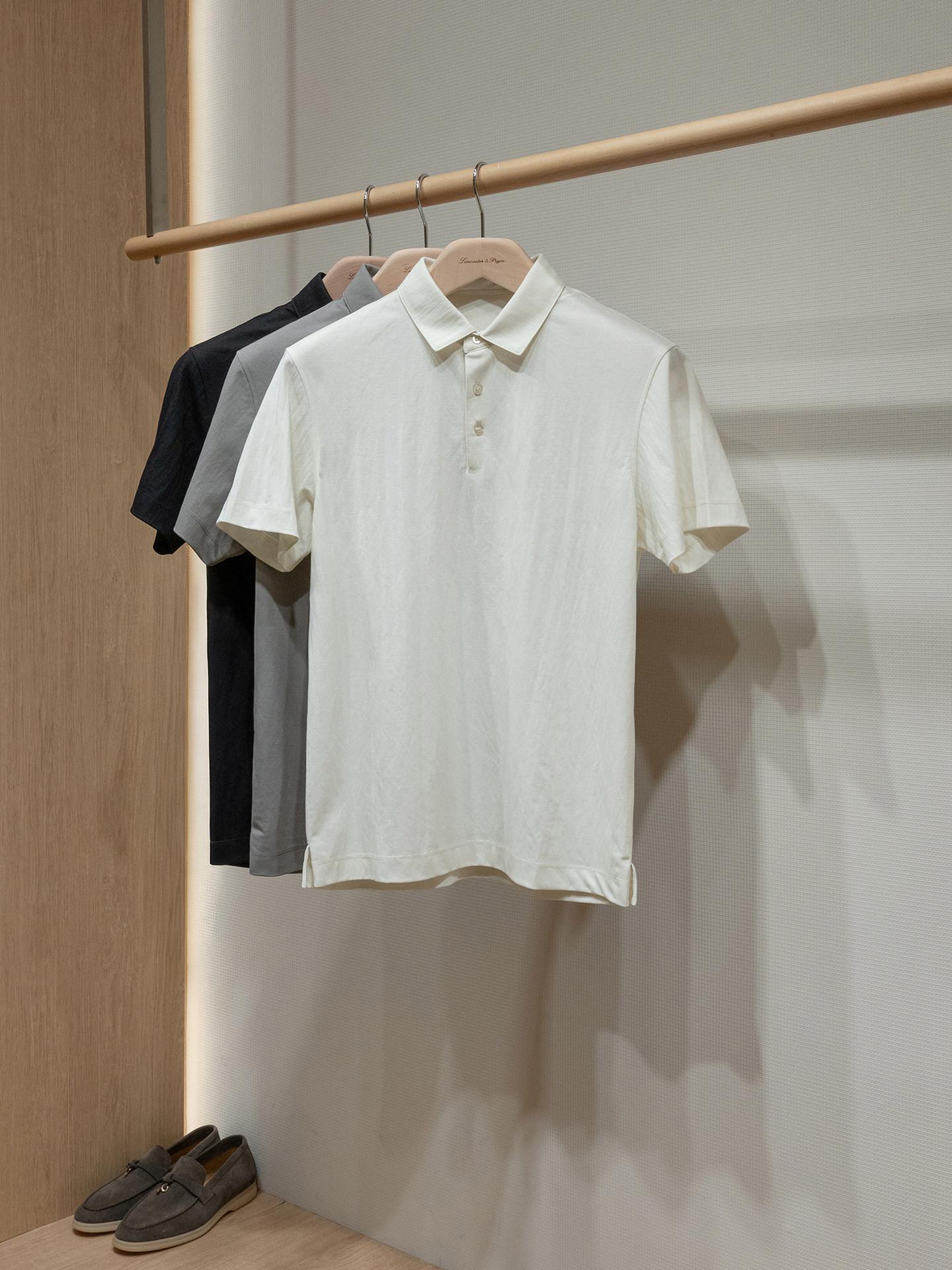 Men'S Polo Formal Wear - Polo a maniche corte in lino