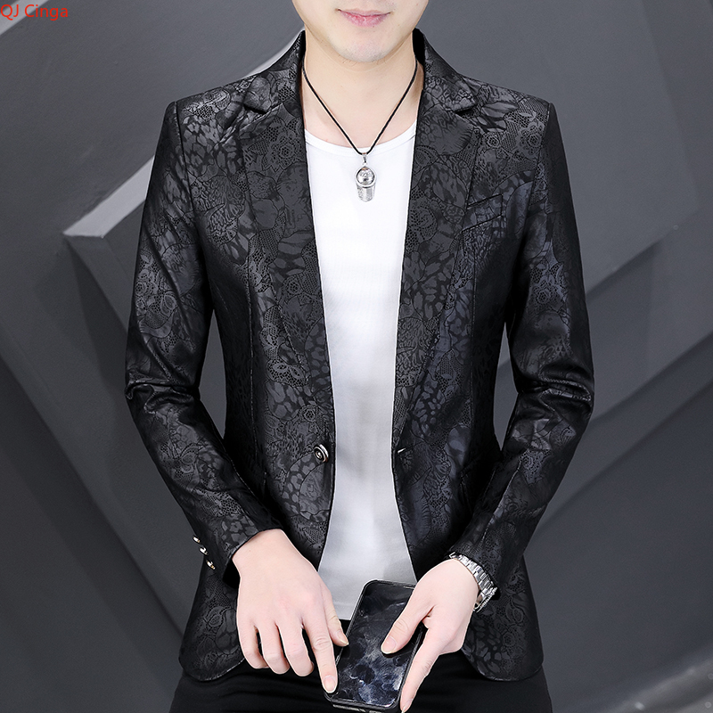 Asian Men Formal Wear - Giacca da abito nera da uomo