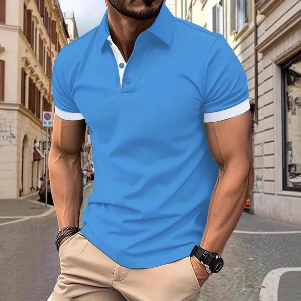 Men'S Polo Formal Wear - Magliette da uomo con risvolto a