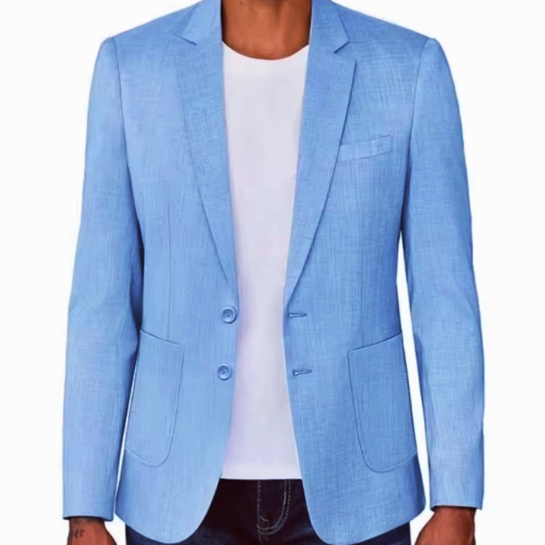 Men Formal Wear In Summer - Blazer in Lino Slim Fit da