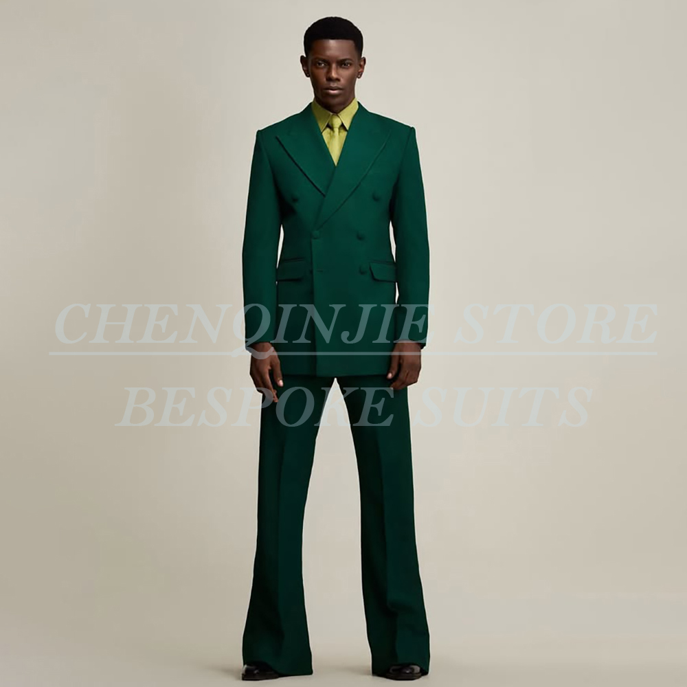 Men Formal Wear Green - Abito da Uomo Verde di Lusso,