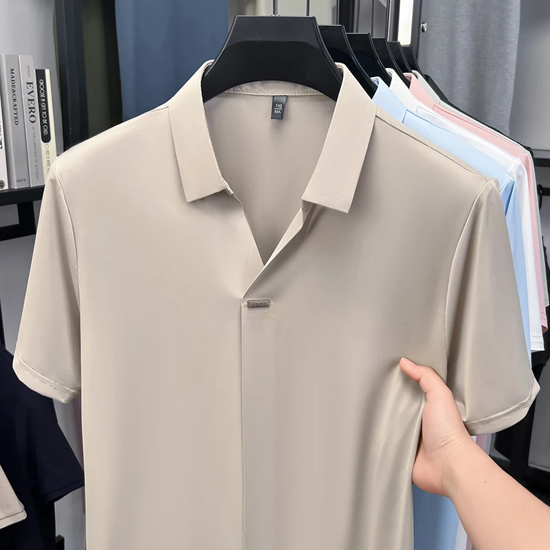 Men'S Polo Formal Wear - Camicia formale da ufficio a maniche