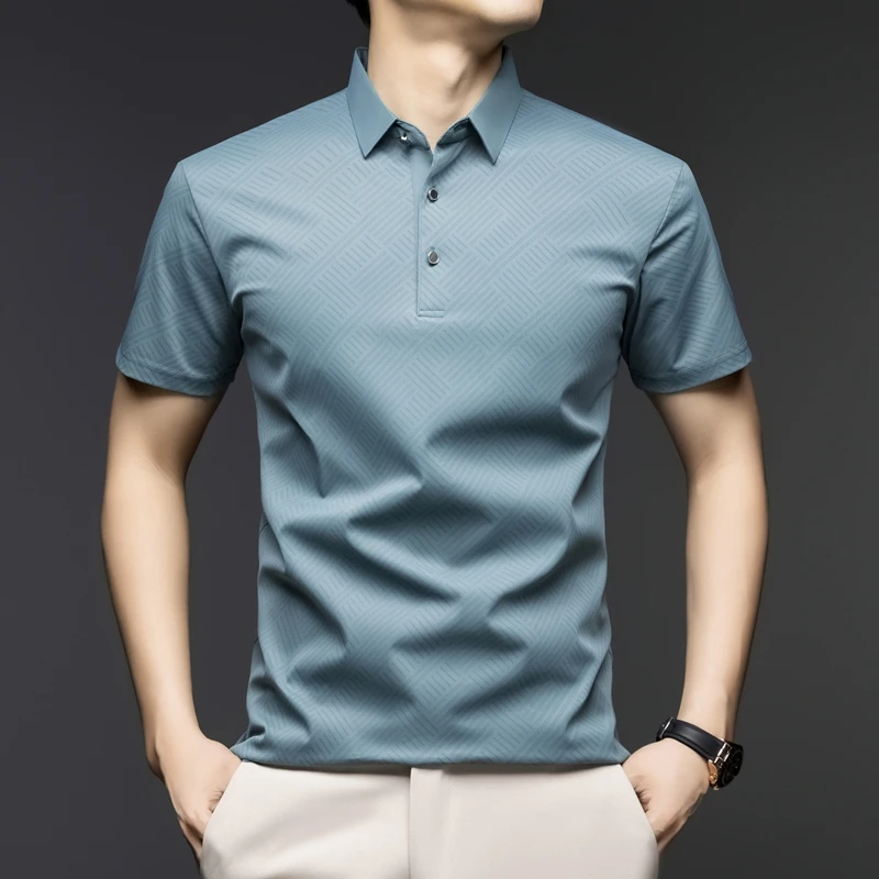 Men'S Polo Formal Wear - Polo elegante da uomo con motivo