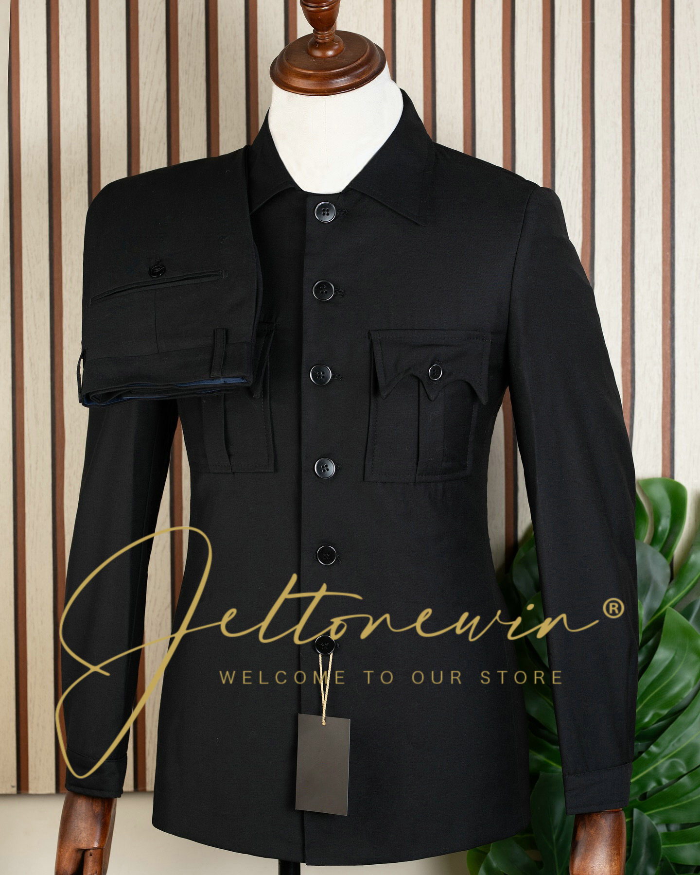 Abito da uomo a due pezzi blu  - Latest Men Formal Wear recensione e prezzo