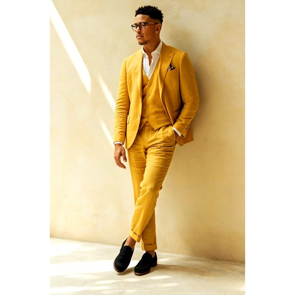 Completo da Sposo in Lino Verd - Men Formal Wear Green recensione e prezzo