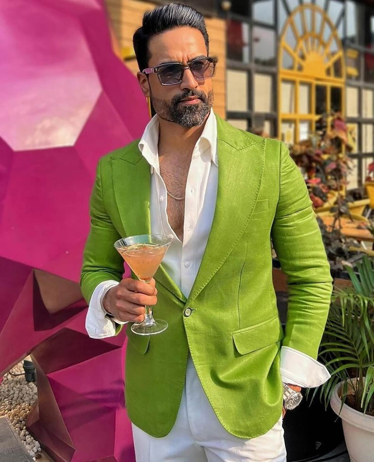 Elegante smoking verde da spos - Men Formal Wear Green recensione e prezzo
