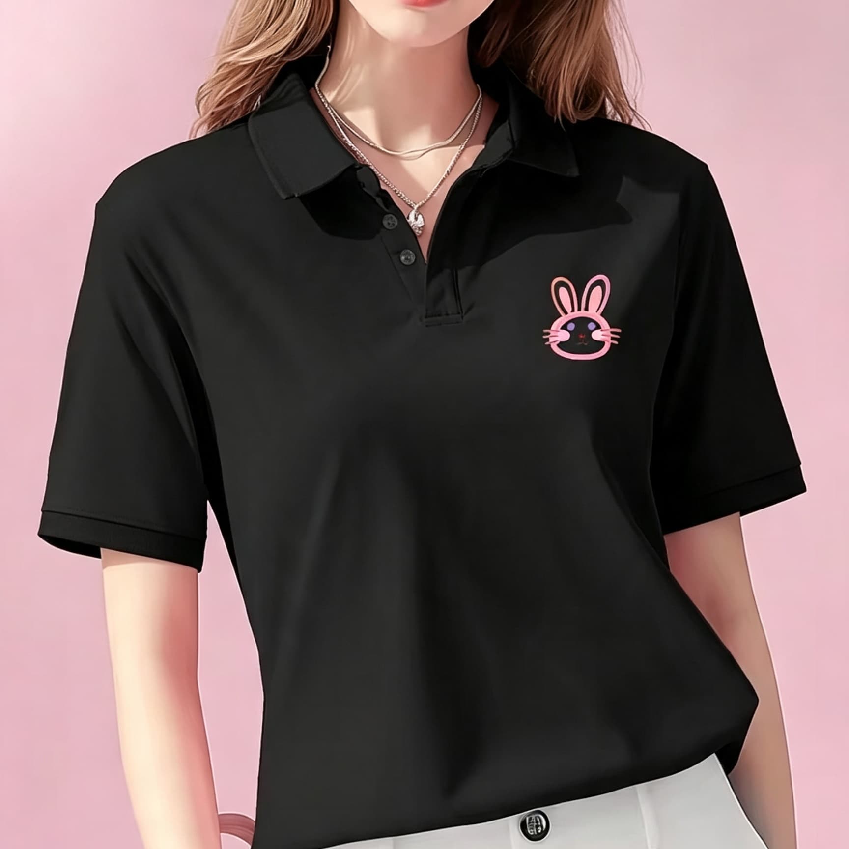 Polo unisex nera con colletto  - Men'S Polo Formal Wear recensione e prezzo