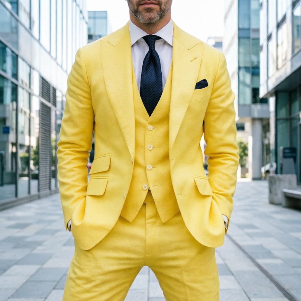 Completo da Uomo in Lino Blu C - Men Formal Wear In Summer recensione e prezzo