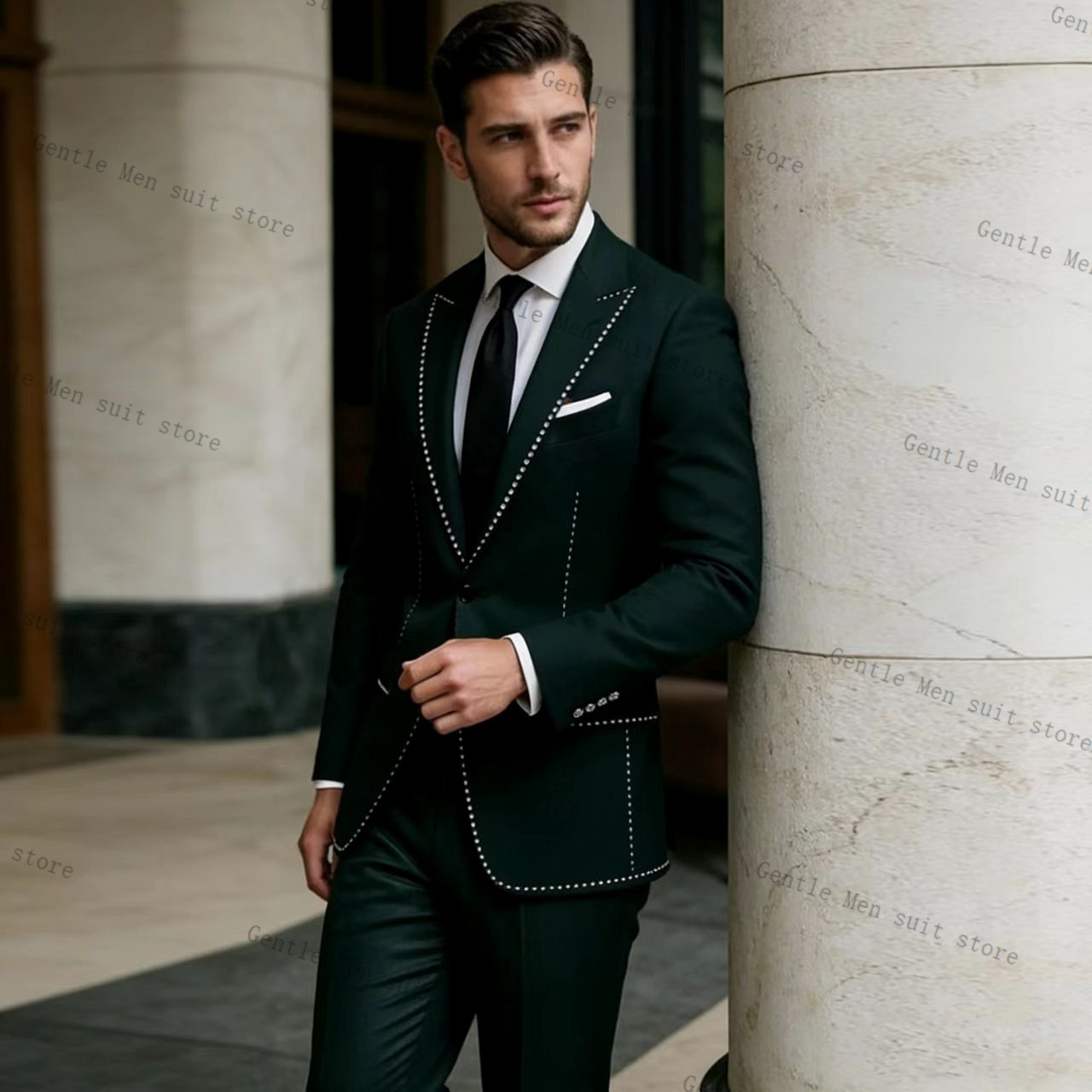 Completo da Uomo Verde Lusso c - Men Formal Wear Green recensione e prezzo