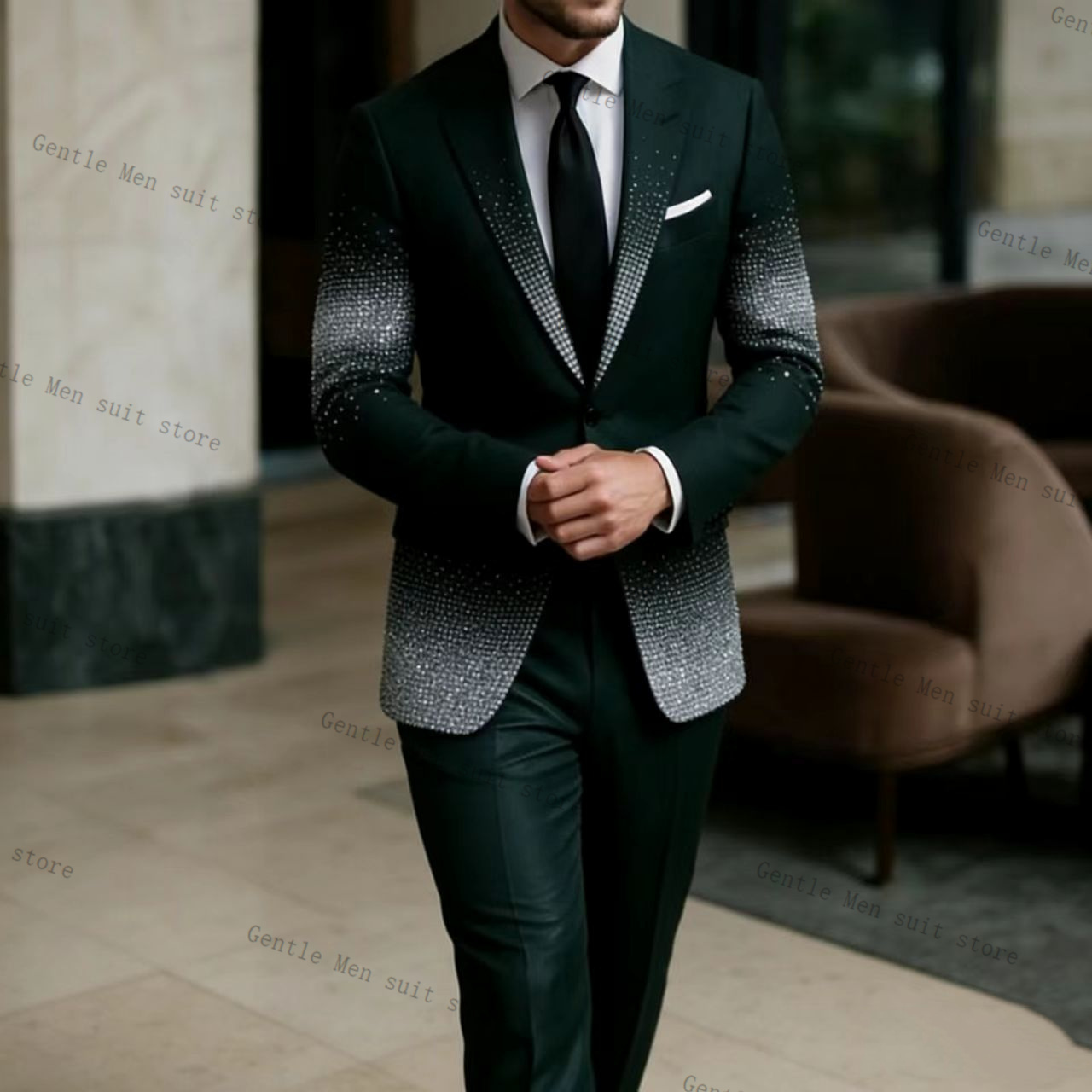 Completo da Uomo Verde Cristal - Men Formal Wear Green recensione e prezzo