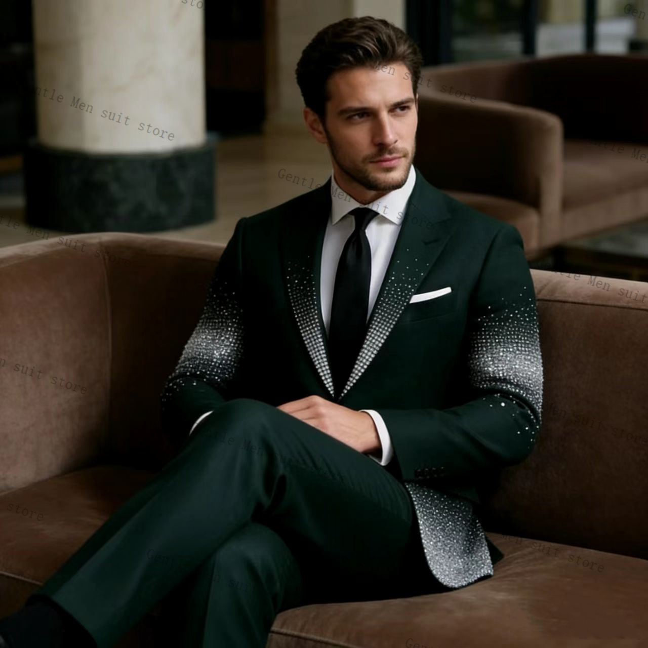 Completo da Uomo Verde Cristal - Men Formal Wear Green recensione e prezzo
