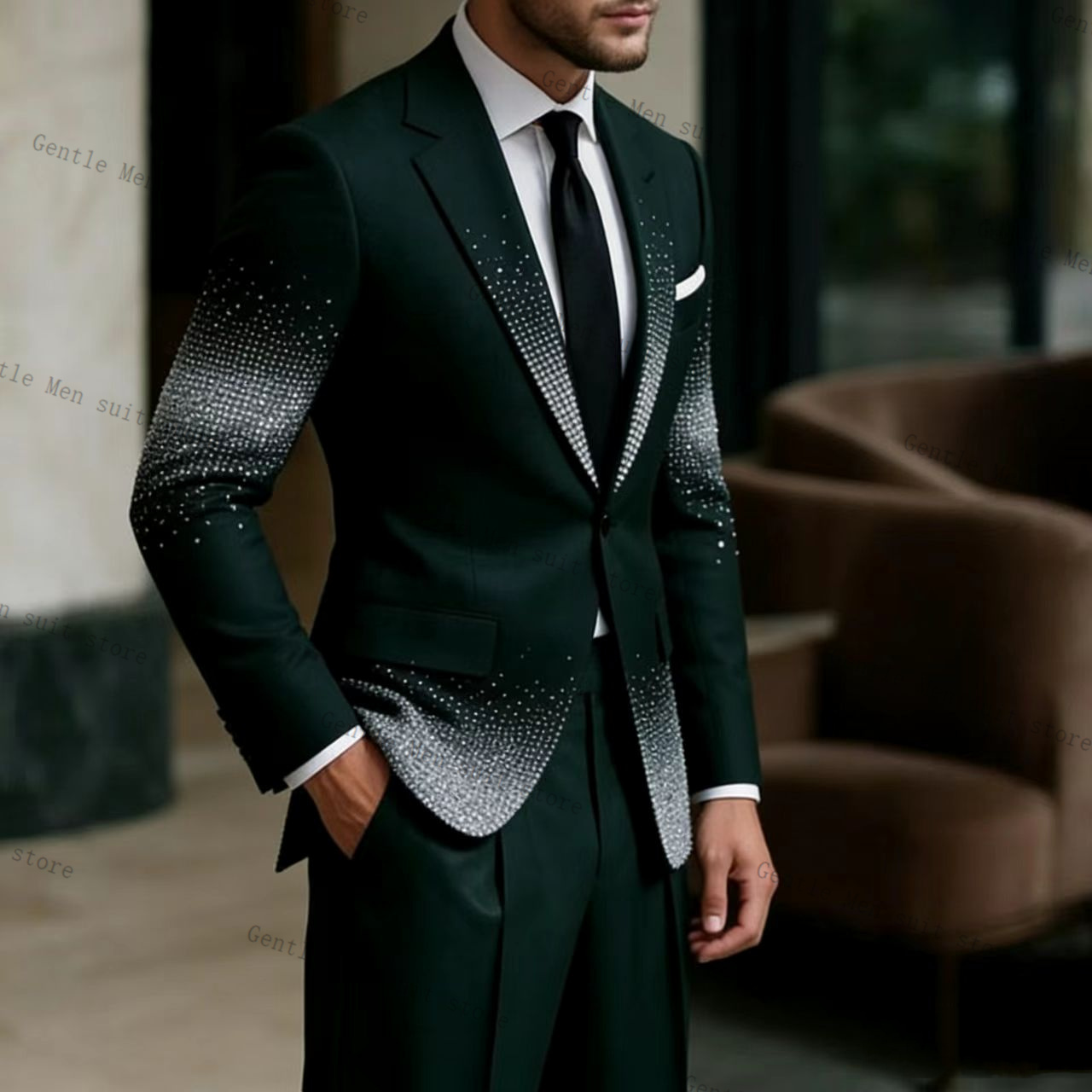 Completo da Uomo Verde Cristal - Men Formal Wear Green recensione e prezzo